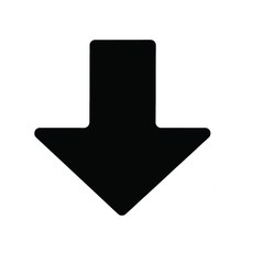 brady 104416 arrow marking label 2 in x 5 in polyester black b