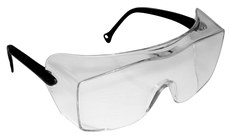 Bouton Optical The Scout Over The Glass (OTG) Safety Glasses 250-99-0900,  Polycarbonate Clear Lens, Polycarbonate, Clear Frame, Prescription Fit  Possible