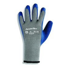 12 Pairs Ansell 80-100 Powerflex Work Gloves Latex Palm Coating General Handling 