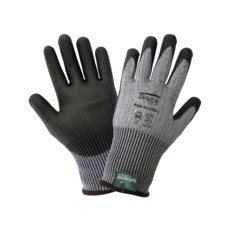 Global Glove PUG-111 Cut Resistant Level A2 Work Gloves Grey PU