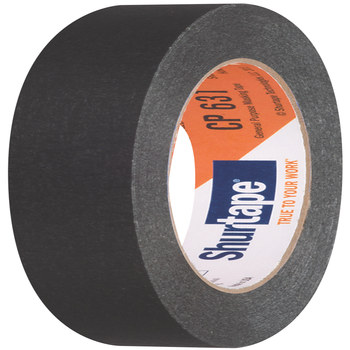 Shurtape CP 631 Black Masking Tape - 18 mm Width x 55 m Length
