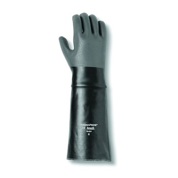 Picture of Ansell 19-024 Black 9 Neoprene Chemical-Resistant Gloves (Main product image)