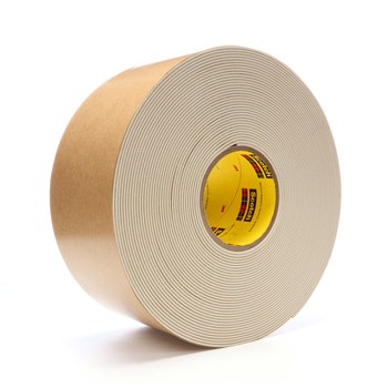 3M 528 Tan Impact Stripping Tape - 4 in Width x 20 yd Length - 85 mil Thick - 45336