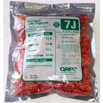 Picture of QRP Qualatex 7J Pink Small Latex Powder Free Finger Cot (Main product image)