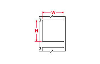 Picture of Brady White Nylon Thermal Transfer WML-517-499 Die-Cut Thermal Transfer Printer Label Roll (Main product image)