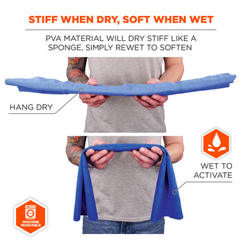 Ergodyne Chill-Its Cooling Towel 6602 12420 - Blue