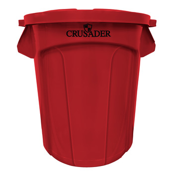 Picture of Quantum Storage CTC-20RD Crusader Round 20 gal Red Polyethylene Heavy-Duty Utility Container (Main product image)