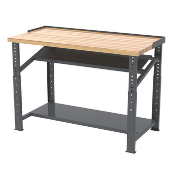 Picture of Akro-Mils RHWB3060GA RHWB Adjustable Gray Powder Coated 12 ga Adjustable Height Work Bench (Main product image)
