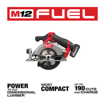 Milwaukee M12 FUEL Circular Saw Kit 2521-21HO
