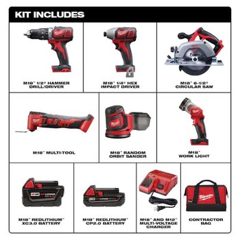 6-Tool Combo Kit, drill, tool, sander