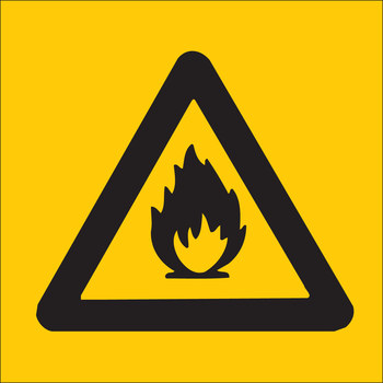 Picture of Brady B-302 Polyester Square Yellow Chemical Warning Sign part number 88506 (Main product image)