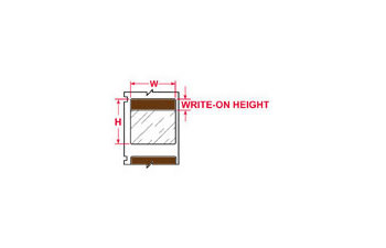 Picture of Brady Brown / Clear Self-Extinguishing, Self-Laminating Vinyl Thermal Transfer WML-311-292-BR Die-Cut Thermal Transfer Printer Label Roll (Main product image)