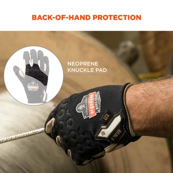 Ergodyne Proflex 710LTR Black Large Cut-Resistant Gloves - 17144