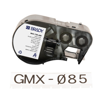 Picture of Brady Black on White Autoclavable, Cryogenic storage, Halogen-free Nylon Thermal Transfer M4C-750-499 Aggressive Adhesive Multi-Purpose Labels (Main product image)