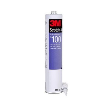 3M Scotch-Weld TE100 One-Part White Polyurethane Adhesive - Solid 0.1 gal Cartridge - 25161
