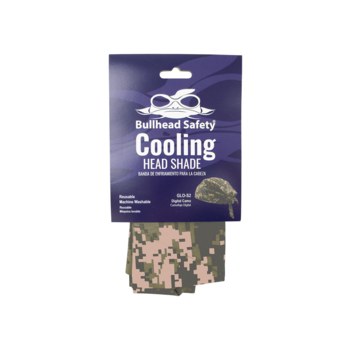 Bullhead Safety Camouflage Cotton Cooling Head Shade - GLO-S2