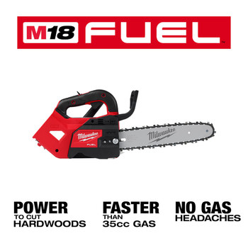 Milwaukee M18 FUEL Top Handle Chainsaw 2826-20C - 8.2 lb - 12 in Blade