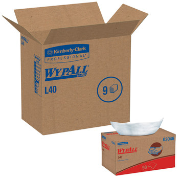 新品未開封 Kimberly XL Kimberly-Clark Wypall L40 Wiper 03046, DRC, 9.8 in x 10 in