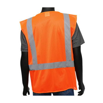 West Chester Viz-Up High-Visibility Vest 47210/L - Size Large - Orange - 50525