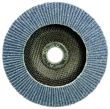 Weiler Wolverine Type 27/Flat Flap Disc 31440 - Alumina Zirconia - 6 in - 60 - Coarse