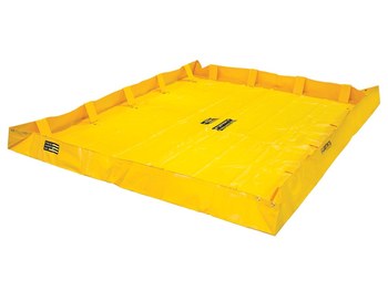 Picture of Justrite Quickberm Lite Yellow PVC 318 gal Portable Berm (Main product image)