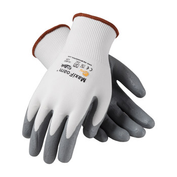 Picture of PIP MaxiFoam Premium 34-800 Gray/White Large Nylon Work Gloves (Main product image)