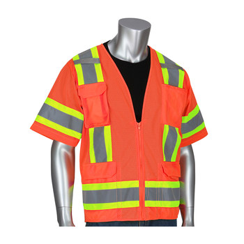 PIP High-Visibility Vest 303-0500M 303-0500M-OR/L - Size Large - Orange - 21814