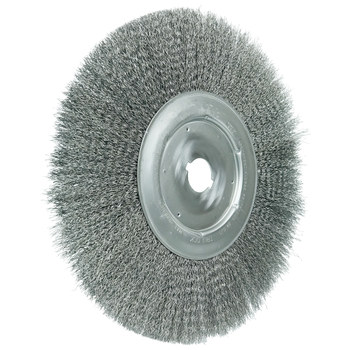 Weiler 01319 Wheel Brush - 12 in Dia - Crimped Steel Bristle