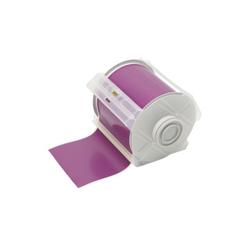 Picture of Brady Purple Indoor / Outdoor Polyester Thermal Transfer 76632 Continuous Thermal Transfer Printer Label Roll (Main product image)