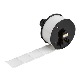 Brady Wraptor A6200 B-499 White Nylon Labels - 1 in Width - 1 in Height - Roll - 754473-63254