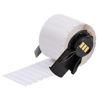 Picture of Brady White Nylon Thermal Transfer PTL-28-499 Die-Cut Thermal Transfer Printer Label Roll (Main product image)