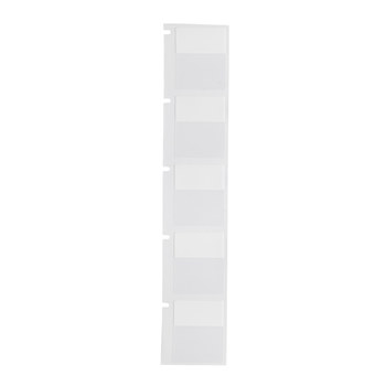 Brady Wraptor A6200 B-427 White, Clear Vinyl Wraps - 1 in Width - 1.25 in Height - Roll - 754473-63250