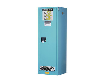 Picture of Justrite Chemcor 22 gal Blue Steel Hazardous Material Storage Cabinet (Main product image)