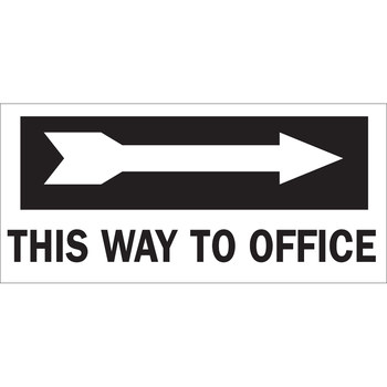 Picture of Brady B-120 Fiberglass Reinforced Polyester Rectangle Black English Pathway Sign part number 70550 (Main product image)