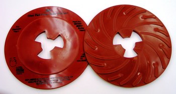 Ribbed Disc Pad Face Plate 3M 80515  7 in Hard Density 