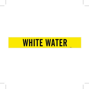 Picture of Brady Black on Yellow Vinyl 7306-1 Self-Adhesive Pipe Marker (Main product image)