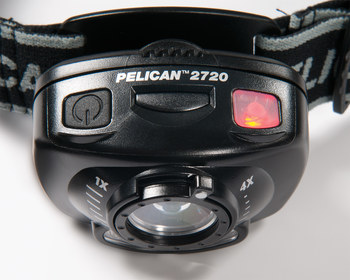 Pelican 2720 Headlamp - 3 LED - Red, White - 10598