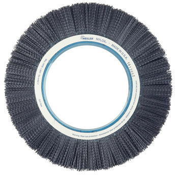 Weiler Bore-Rx 83405 Wheel Brush - 14 in Dia - Crimped Round Nylon Bristle