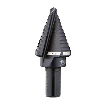 Milwaukee 7/8 in Step Drill Bit 48-89-9207 - 6.0 in Overall Length - 1/2 in Flute - Black Oxide