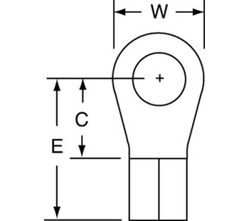 Picture of 3M Scotchlok - MV10-12RX Brazed Ring Terminal (Main product image)