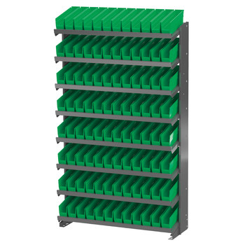 Picture of Akro-Mils APRS110 400 lbs Green Gray Steel 16 Single Sided Fixed Rack (Main product image)