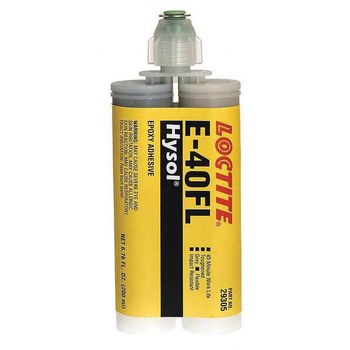Loctite Hysol E-40FL Gray Two-Part Epoxy Adhesive, 200 ml Dual