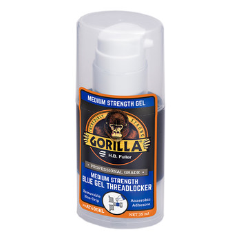 GorillaPro AT60GEL Threadlocker Blue Gel 35 ml Pump Bottle - GorillaPro 10008073