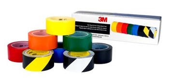 3M 5S Safety Pack 471 Color Coding Starter Pack Multi-Color Marking Tape - 2 in Width x 36 yd Length - 5.2 mil Thick - 97971