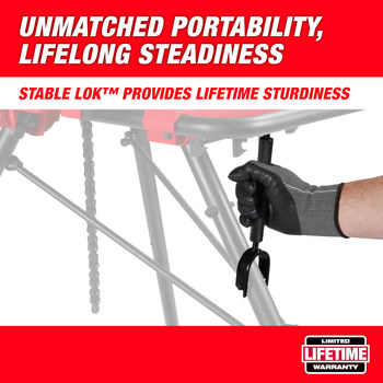 Milwaukee Leveling Tripod Chain Vise 48-22-8690 - 24 in - 6 in Capacity - 49.25 in Throat