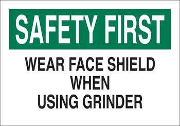 Picture of Brady B-401 High Impact Polystyrene Rectangle White English Equipment Safety Sign part number 25581 (Main product image)