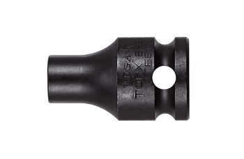 Vega Tools 2TE121 E-12 Impact Socket - 4140 Steel - 3/8 in Square Drive - A - Tapered - 1.3 in Length - 01348