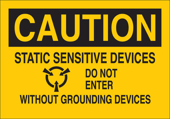 Picture of Brady B-401 Polystyrene Rectangle Yellow English Electrical Safety Sign part number 25516 (Main product image)