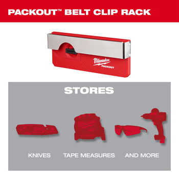 Milwaukee PACKOUT Belt Clip Rack 48-22-8344