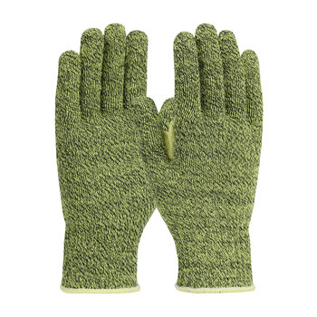 Picture of PIP Kut Gard 07-K390 Black/Yellow Small Kevlar/Polyester/Stainless Steel Cut-Resistant Gloves (Main product image)